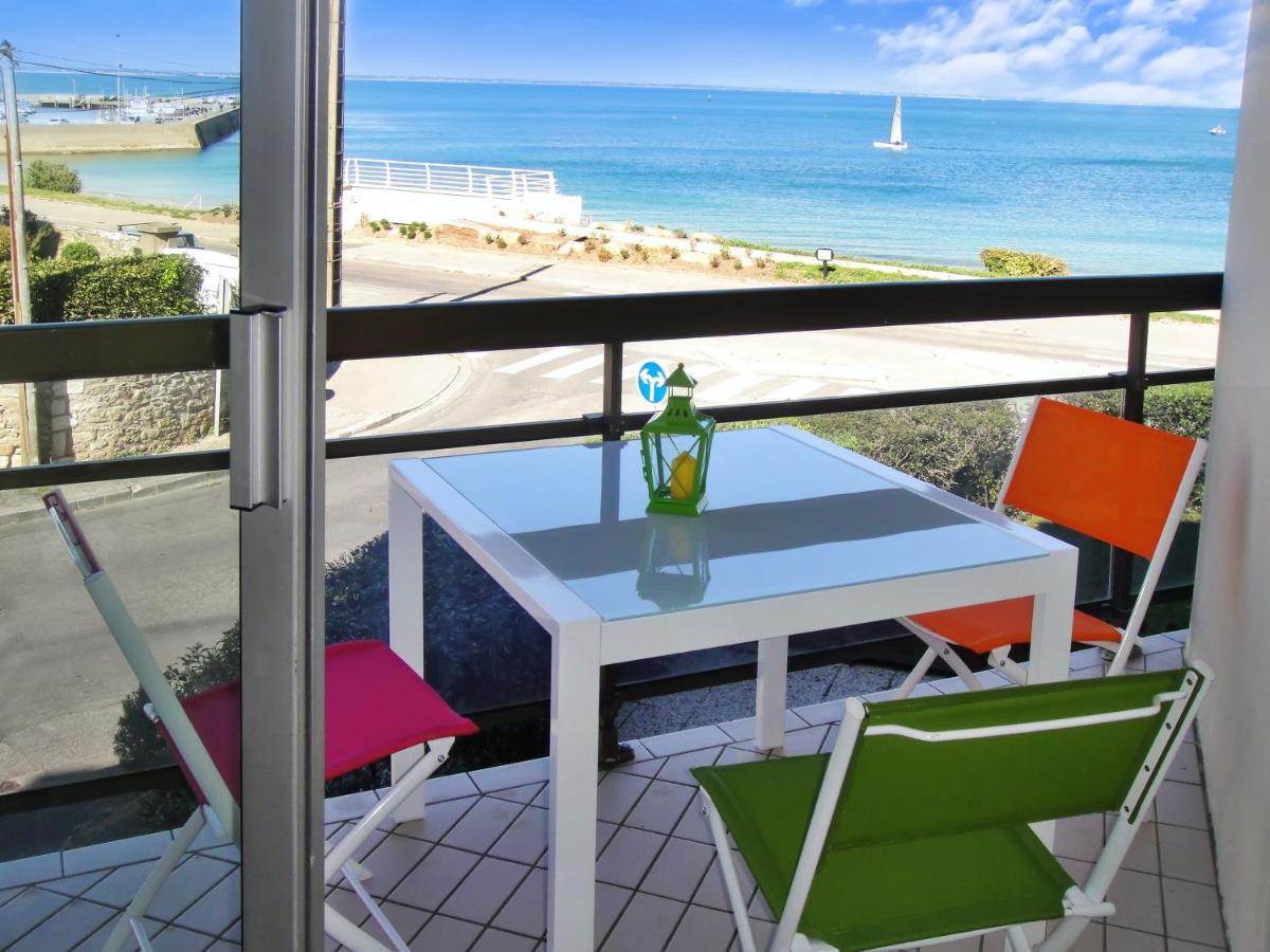 Appartement d'une chambre a Quiberon a 50 m de la plage avec vue sur la mer balcon amenage et wifi Extérieur photo